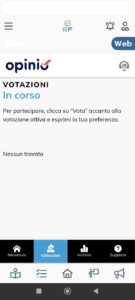 Schermata elezioni